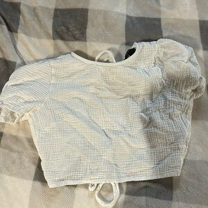 White Crop top